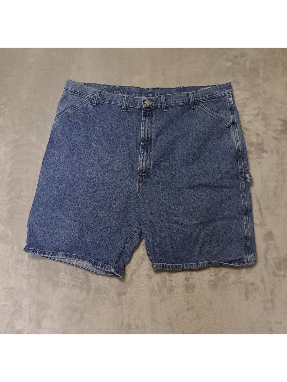 Wrangler 44 Originals Hero Cargo Jeans Shorts Medium Wash Denim Workwear